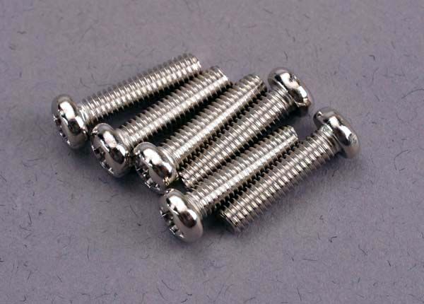 Screws, 3 x 12mm, Roundhead (6)