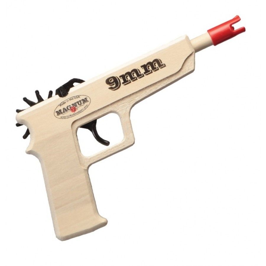 9mm Pistol 12 shot rubber band